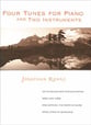Four Tunes for Piano and Two Instru piano sheet music cover